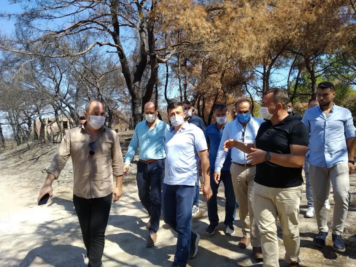 Ak Partili Hamza Dağ Ekmeksiz Plajı’nı ziyaret etti