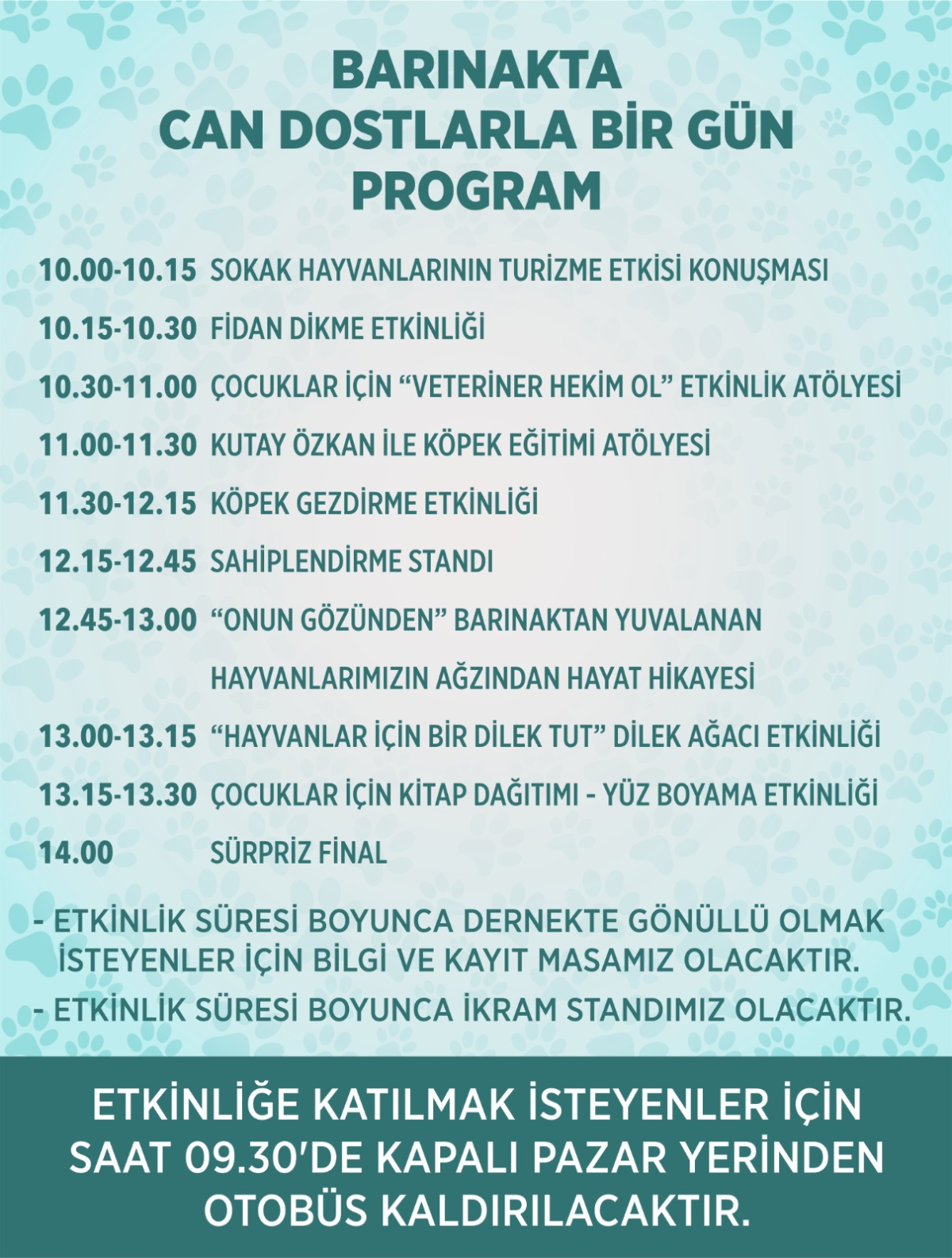Barınakta can dostlarla bir gün: Etkinlik programı belli oldu