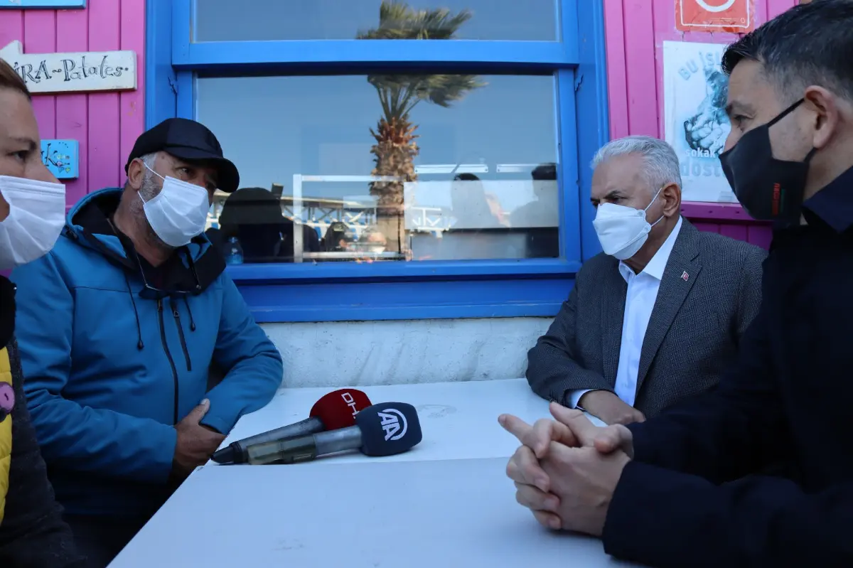 Binali Yıldırım’dan Seferihisar’a geçmiş olsun ziyareti