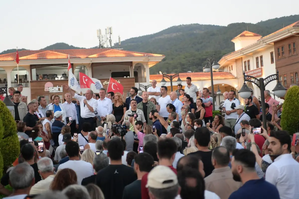 İnce’den Seferihisar’da önemli mesajlar: Topu hep taca atıyorlar