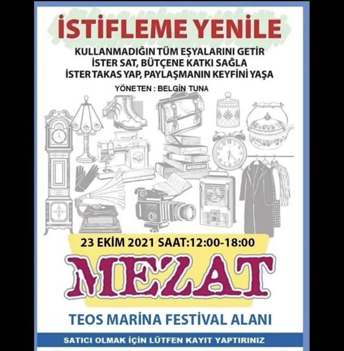 ‘İstifleme yenile mezatı’nın geliri kimsesizlere