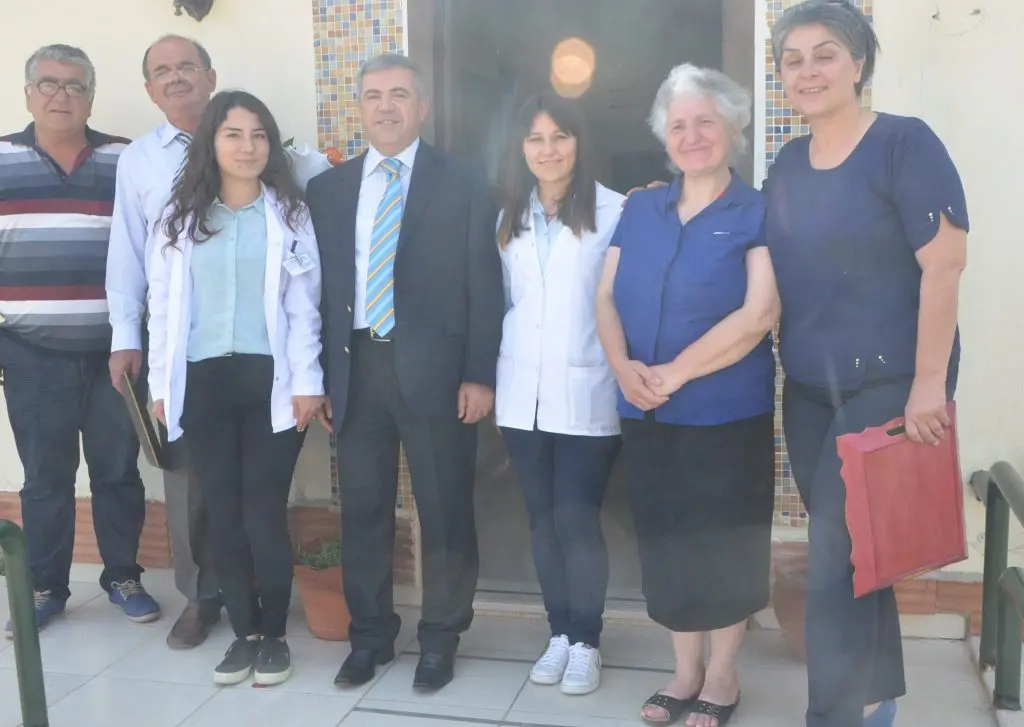 Kaymakam Çelik, hem denetledi hem ziyaret etti.