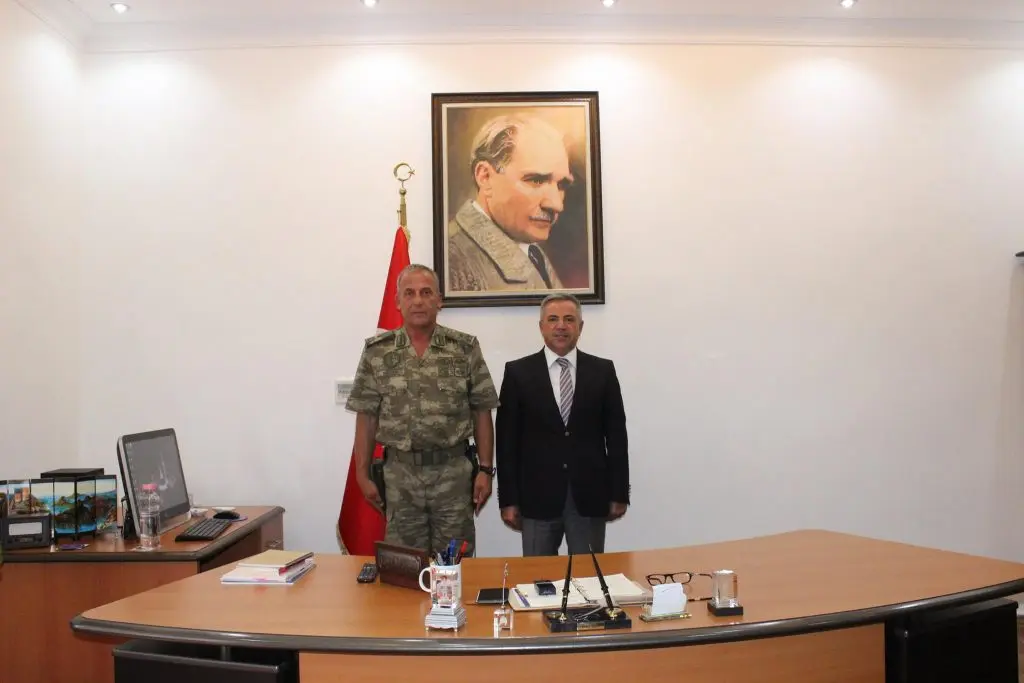 Komutandan Kaymakam Resul Çelik’e ziyaret