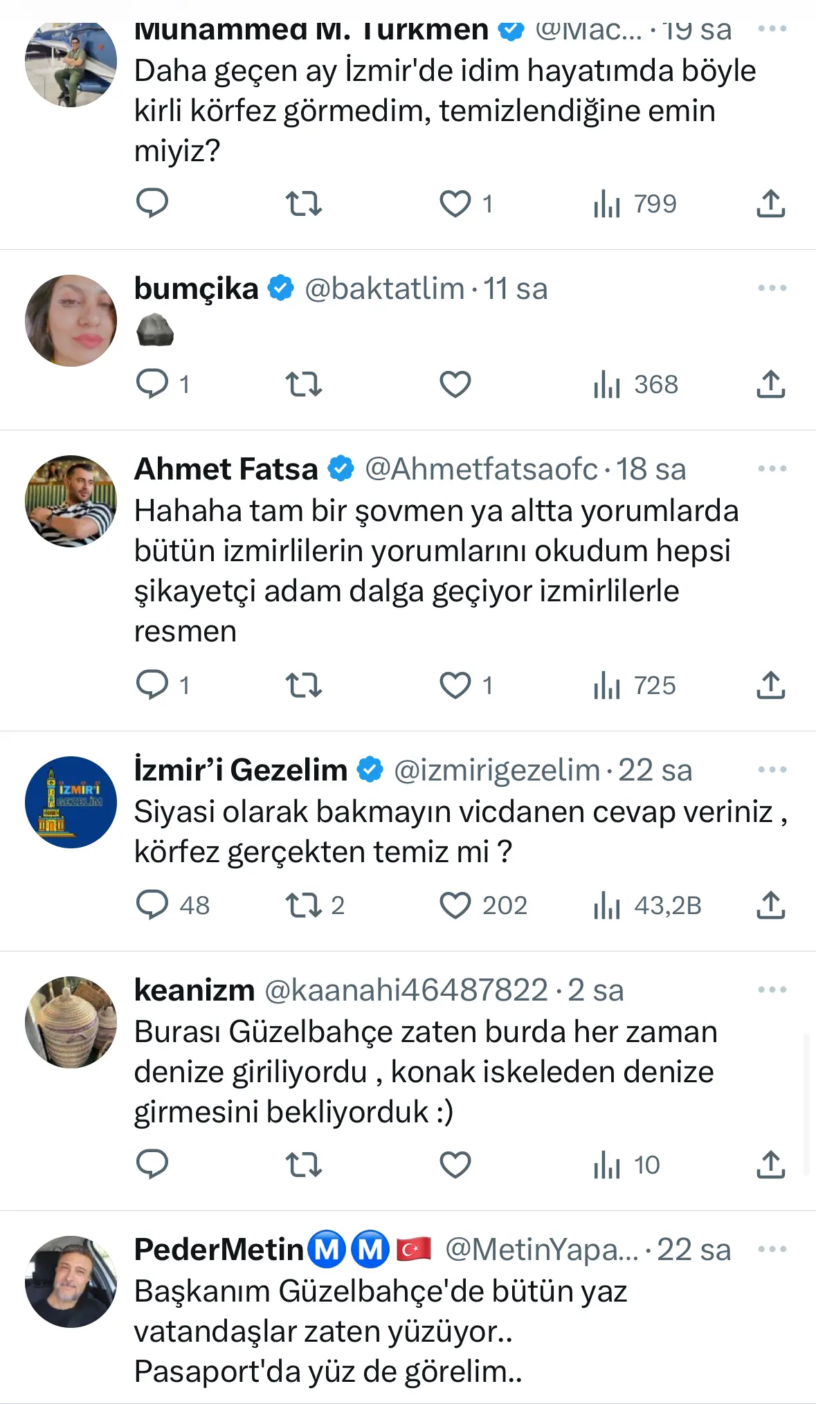 "Körfezde yüzeceğim” dedi, Güzelbahçe’de yüzdü sosyal medya yıkıldı!