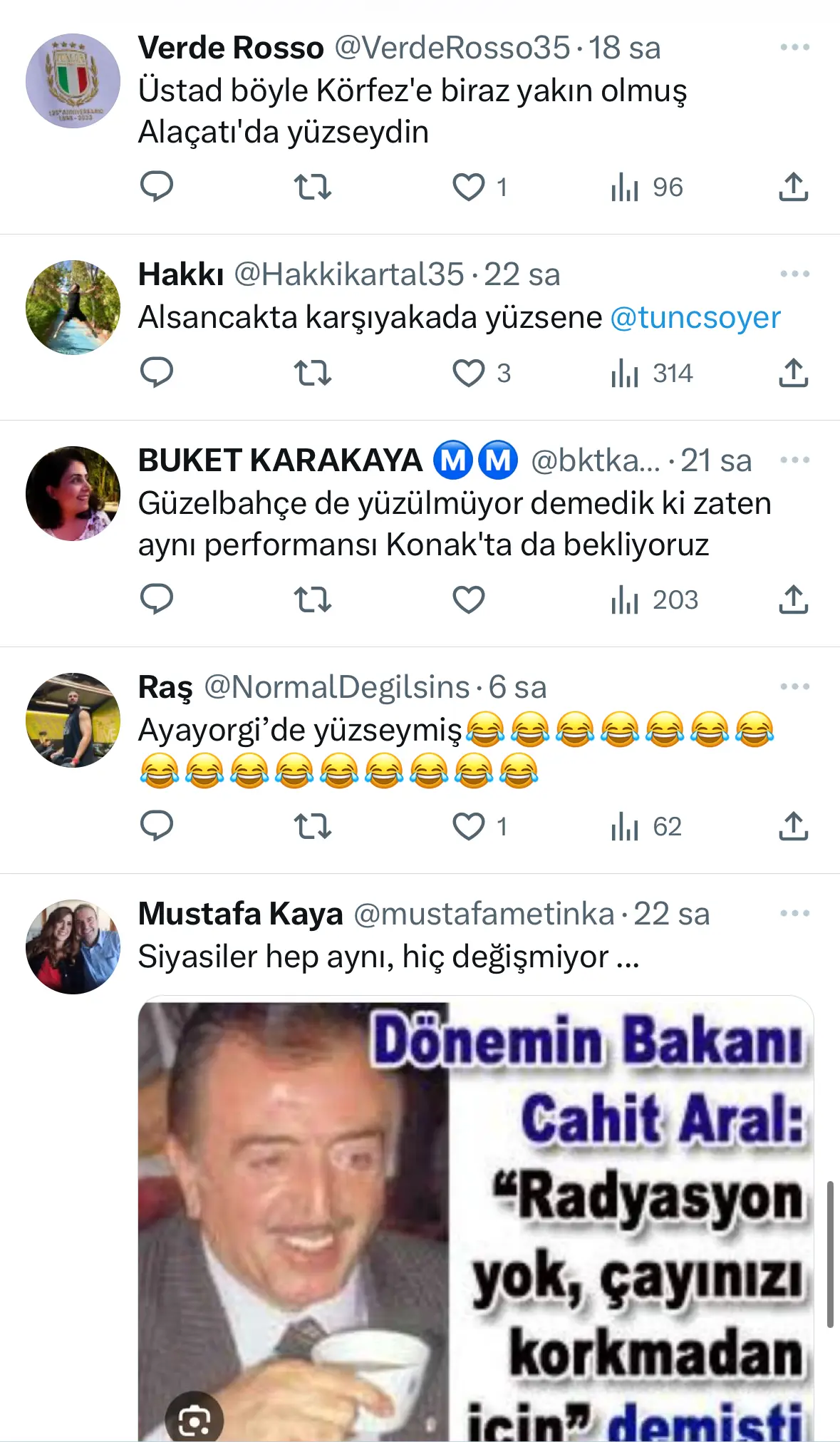 "Körfezde yüzeceğim” dedi, Güzelbahçe’de yüzdü sosyal medya yıkıldı!