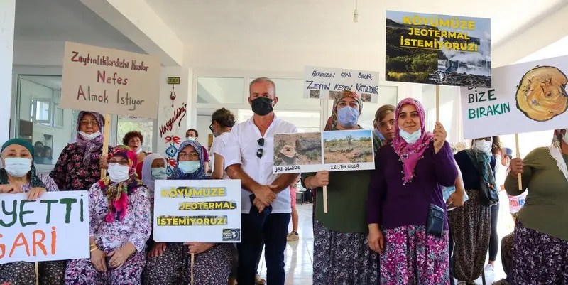 Köylüler JES şirketini davul zurna ile uğurladı