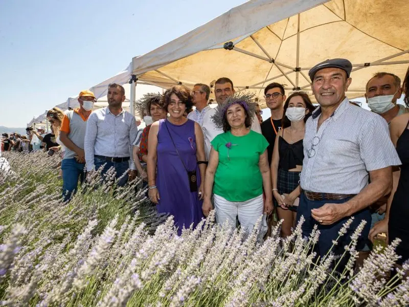 Lavanta hasadı şenlik havasında geçti
