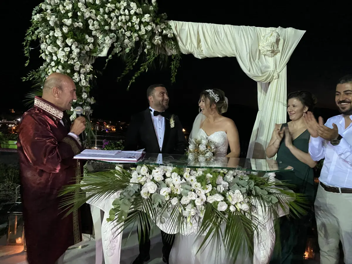 Pehlivan ve Dinçer ailelerinin mutlu günü