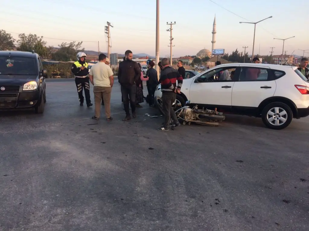 Sanayi Girişindeki kaza korkuttu