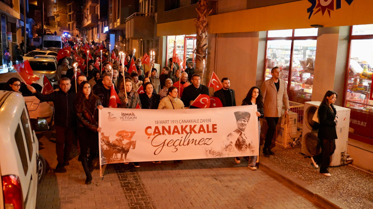 Seferihisar şehitleri için yürüdü