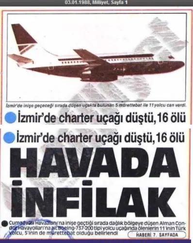 Seferihisar tarihinin ilk uçak kazası