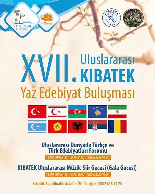 Seferihisar’da 17. Uluslararası KIBATEK Yaz Edebiyat Buluşması