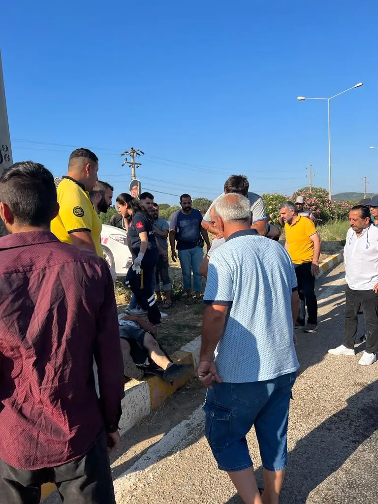 Seferihisar’da korkutan kaza! 3 kişi yaralandı