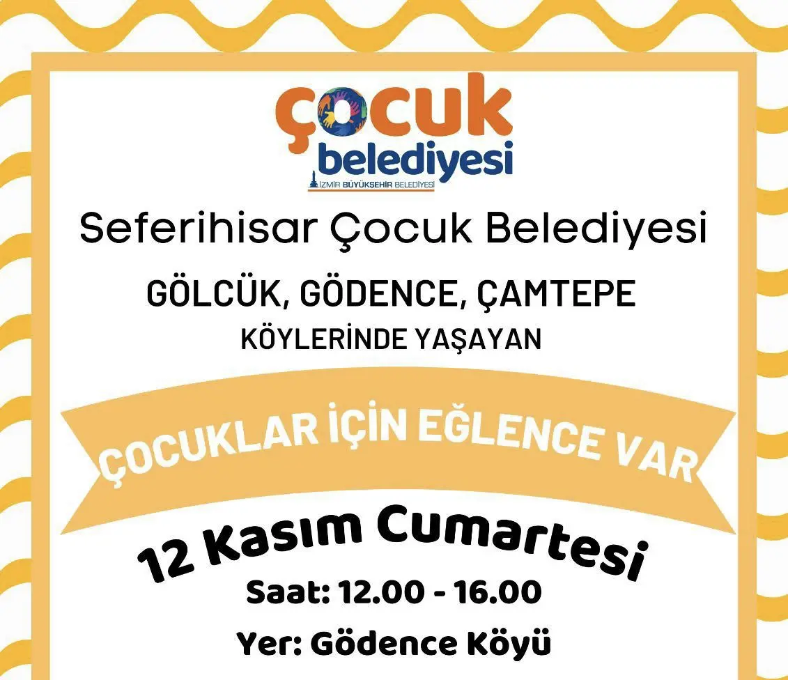 Seferihisar’ın köylerindeki çocuklara "Çocuklar için Eğlence Var” projesi