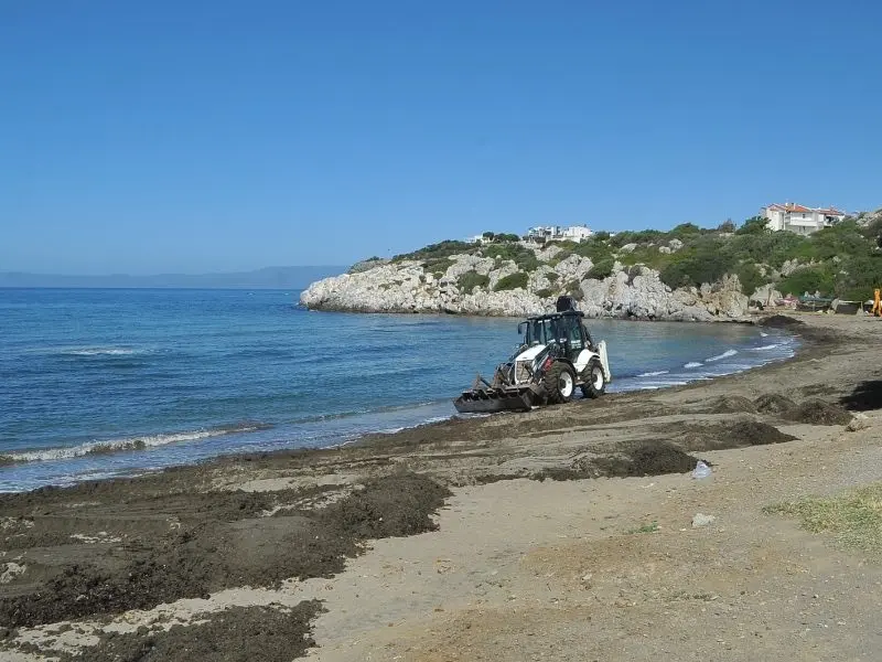 Seferihisar’ın plajları yaza hazırlanıyor