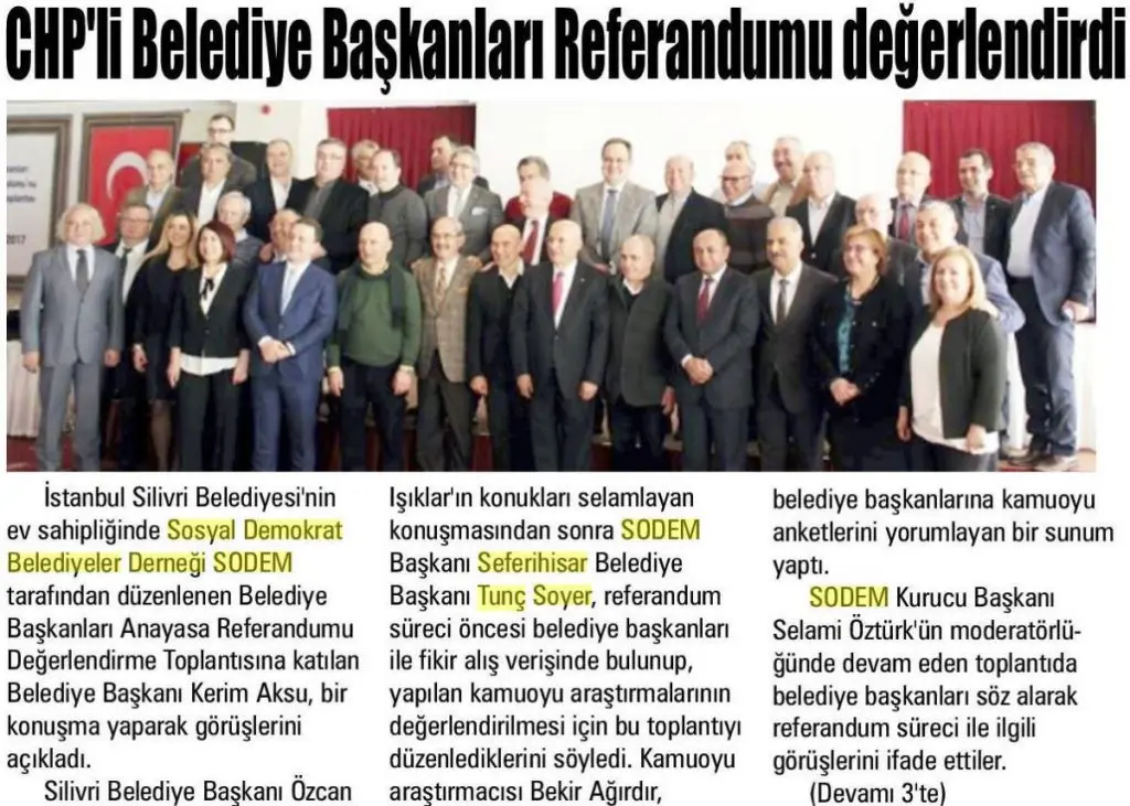 SODEM’in Referandum Zirvesine Türkiye’nin dört bir yanından katılım