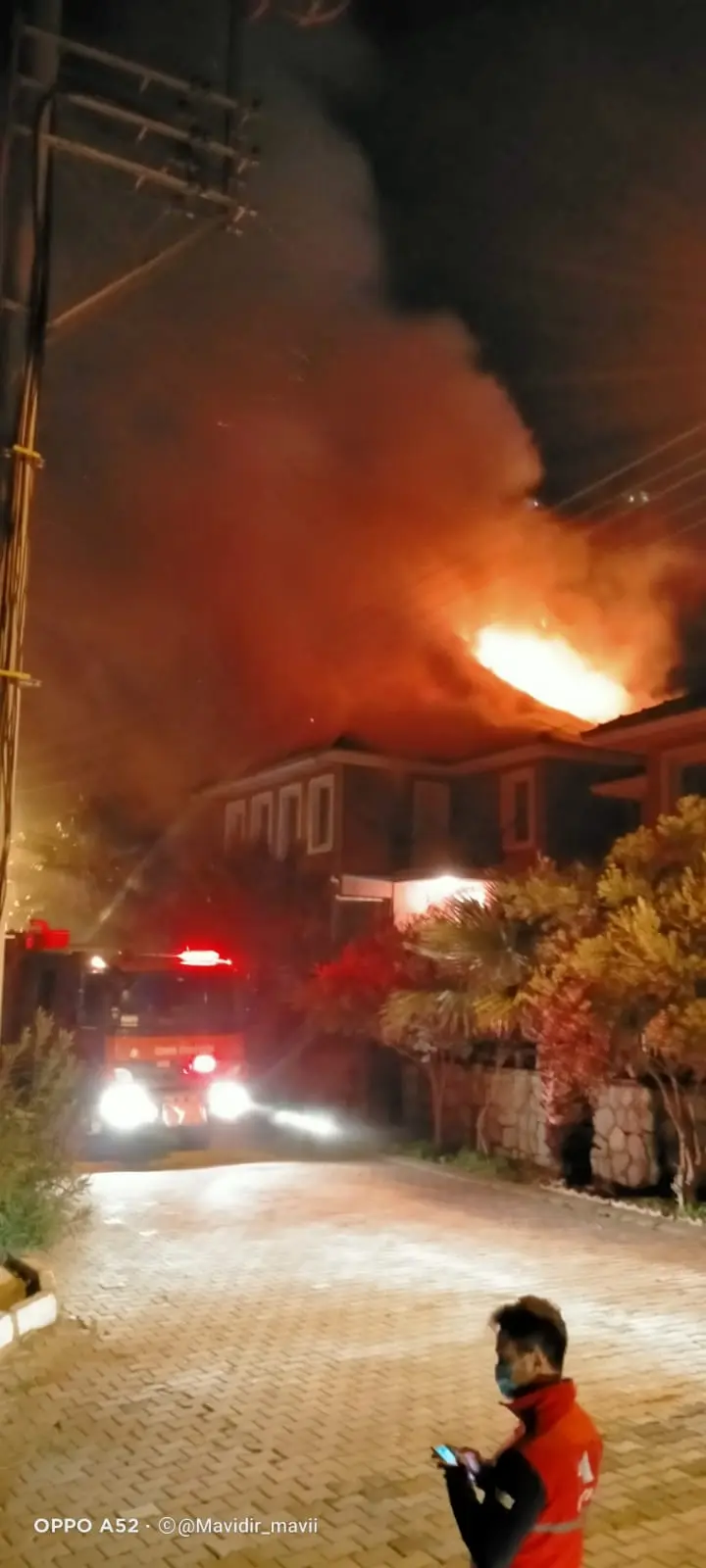Tepecik’te korkutan yangın