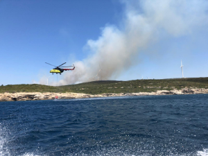 Azmak Koyu’nda yangın