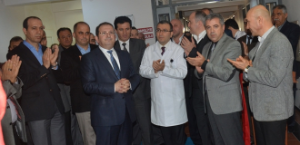 Hastane açılışında siyasiler bir araya geldi