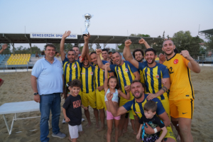 Plaj futbolunun şampiyonu Seferihisar Cittaslow
