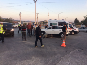 Sanayi Girişindeki kaza korkuttu