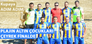 Seferihisar Plaj Futbolu takımı çeyrek finalde