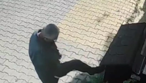Seferihisar’da kediye tekme atan adam tepki çekti