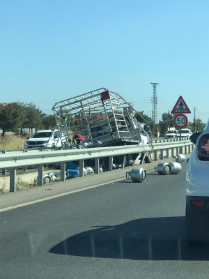 Seferihisar’da korkutan kaza!