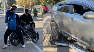 Şehit General Temel Cingöz Caddesi’nde motosiklet kazası: 1 yaralı