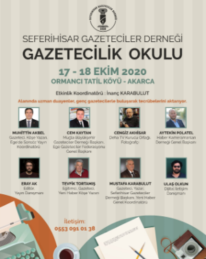 Ustalar ve genç gazeteciler  Seferihisar’da buluşuyor